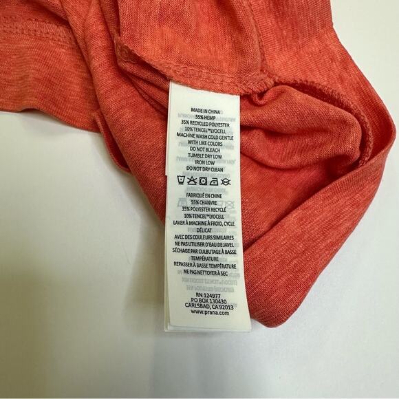 PrAna Women’s Sleeveless Hoodie in Vibrant Coral, Size XS - Picture 6 of 12